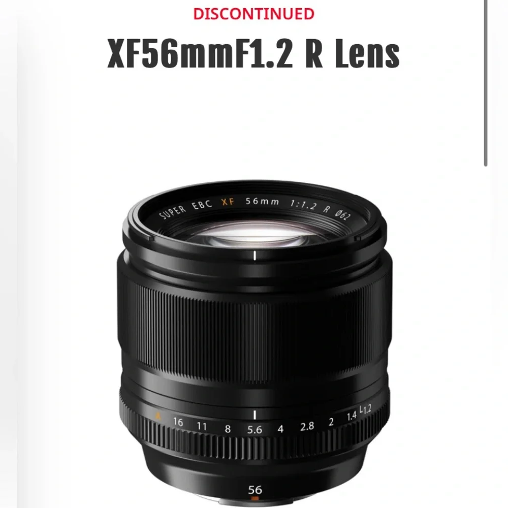 Fujifilm XF 56mm F1.2 R Lens - Black